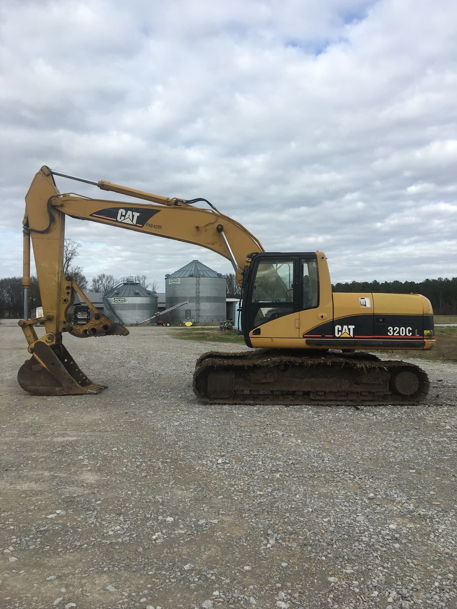 Wilkins Excavating CAT excavator ready for work